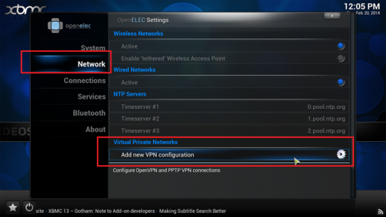 openelec-vpn